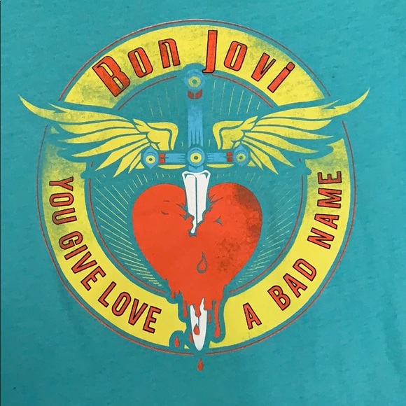 Bon Jovi Tee JUNIOR SIZES LARGE AND MEDiUM - Picture 2 of 4